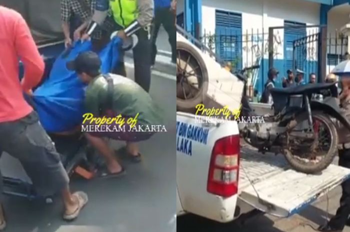 Video Pemotor Tewas Ditabrak Dari Belakang Hingga Masuk Kolong Bus ...