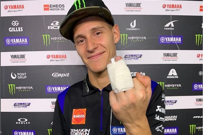 Fabio Quartararo alami cedera jelang balapan, ini link live streaming MotoGP Malaysia 2022.