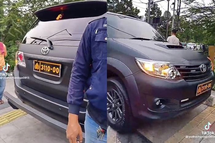 Terungkap Fortuner Pelat Dinas Polisi Penabrak Pemotor Melanggar Tiga ...