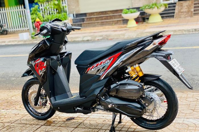 Keren Nih Modifikasi Motor Honda Vario Pelek Jari-jari Aksesoris Hedon