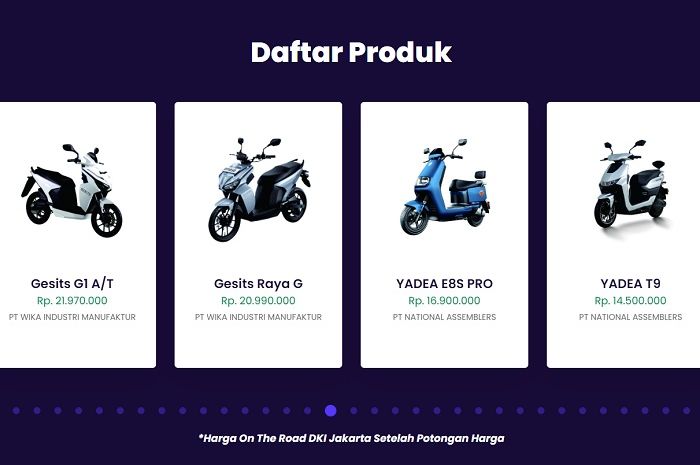 Terbaru 38 Motor Listrik Dapat Subsidi Rp 7 Juta Dari Pemerintah Cek ...