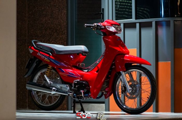 Keren Modifikasi Motor Honda Supra Bapak Merah Merona Gaya Thailook ...