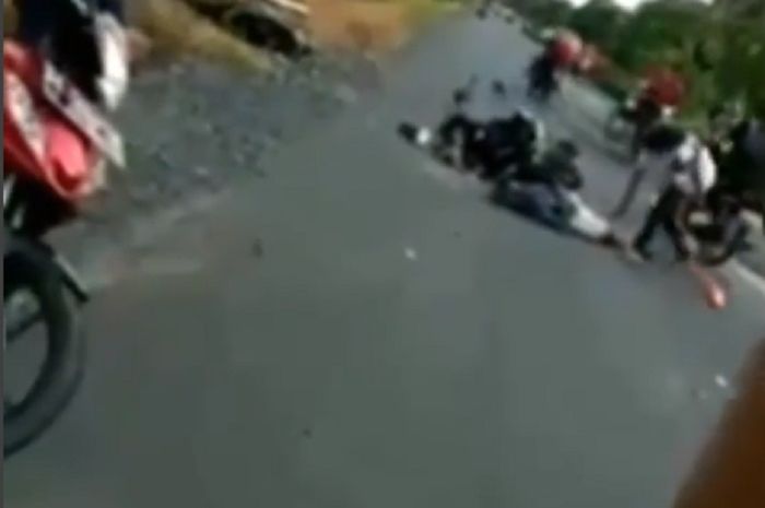 Ngeri, Video Joki Balap Liar Tewas Akibat Tabrakan, Korban Tergeletak