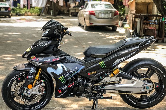 Ini Baru Modifikasi Yamaha Mx King Pakai Bodi Carbon Kevlar Dan Kaki Kaki Ala Motogp Motorplus Online Com
