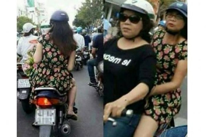 Tampak Belakang Cewek yang Dibonceng Ini Menggoda, Tapi... - MotorPlus